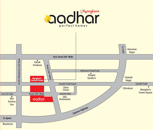 Manglam Aadhar Vaishali Nagar Jaipur | 1, 2, 3 bhk Flats for Rent